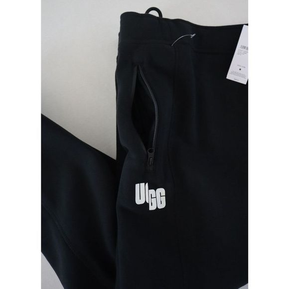 UGG 1129296 Men Sz M Black Ricky Jogger Chopd Regular Fit Cotton Blend Pants $98 - Picture 8 of 10